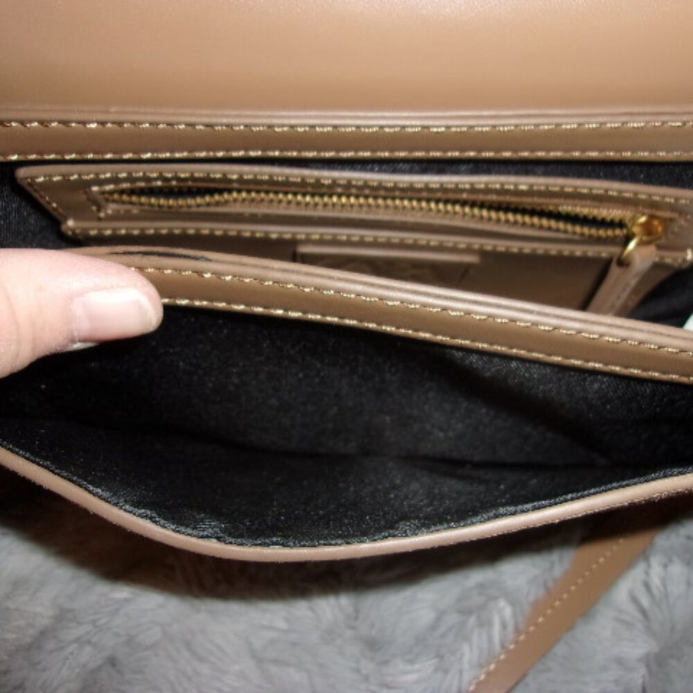 E-106 ZARA SPLIT SUEDE/LEATHER CROSSBODY BAG - Picture 10 of 14